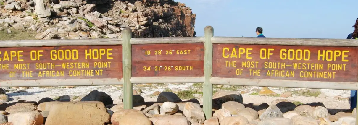 Das berühmte Cape of Good Hope Schild
